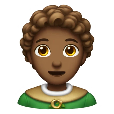 A Brown haired angle in christmas sticker