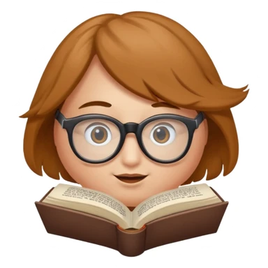 écureuil savant, air de génie, lunettes, toque, tenant une plume et un livre ouvert sticker