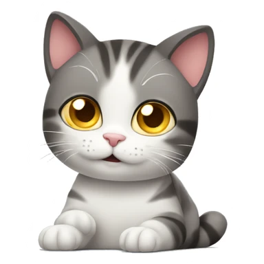 Cute cat watching Netflix sticker