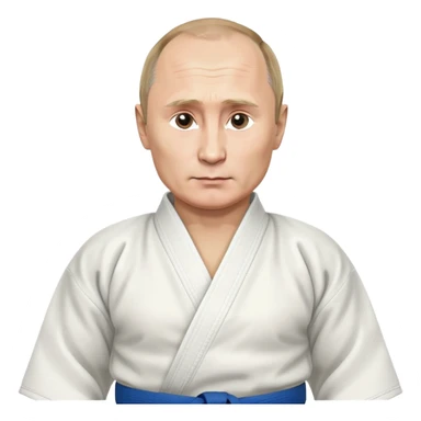 Владимир Путин в кимоно дзюдо sticker