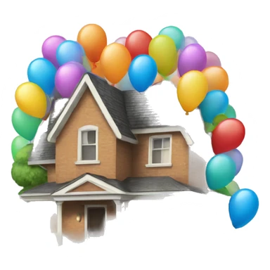 House full of ballons sticker