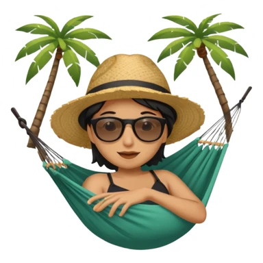 take the last image and make the hole bigger, and the hammock smaller sticker