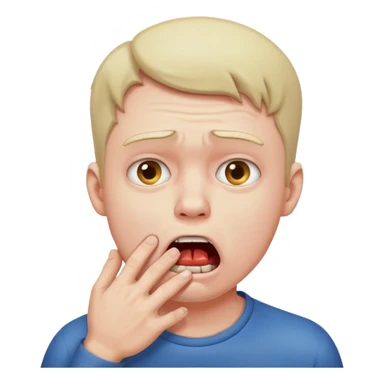 a man choking himself  sticker