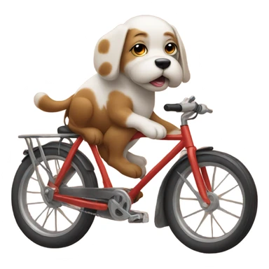 Dog on a bike sticker
