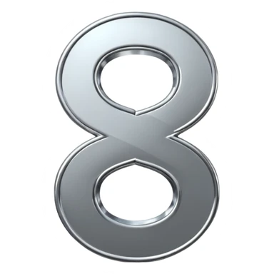 A double dollar sign emoji made of polished silver chrome, smooth metallic surface, glossy reflections, luxury swag vibe, minimal iOS emoji style, centered on white background sticker