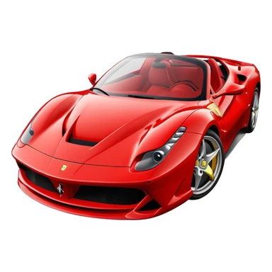 ferrari cartoon sticker