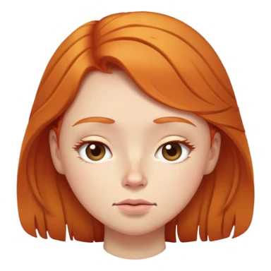 Ginger girl trying to wake up in early morning sticker