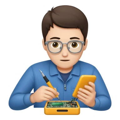 repairing an electronic device sticker