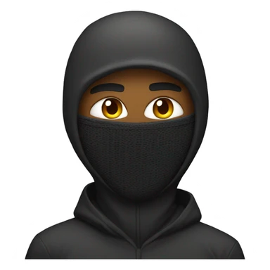 guy with ski mask being angry sticker