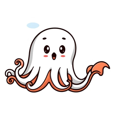 squid yawning sticker