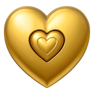 Golden heart with a dollars pattern on it sticker