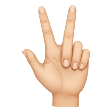 Finger pointing at a hole sticker