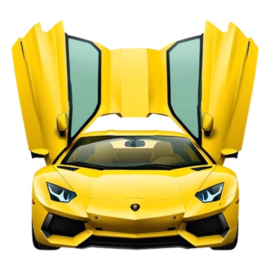 Lamborghini Aventador - Lamborghini (Model Year: 2021) (Iconic colour: Yellow) sticker