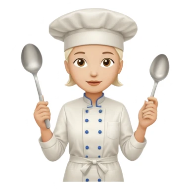 chef de cuisine, pop art, simple lines, flat sticker