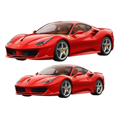 cartoon style ferrari sticker