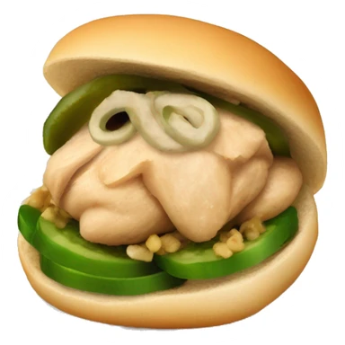 chicken shawarma with garlic sauce and pickles sticker