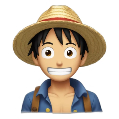 Luffy qui fait salut  sticker