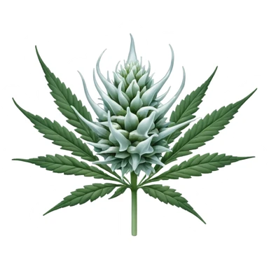 white color marijuana sticker