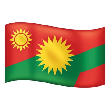 Kurdish flag sticker