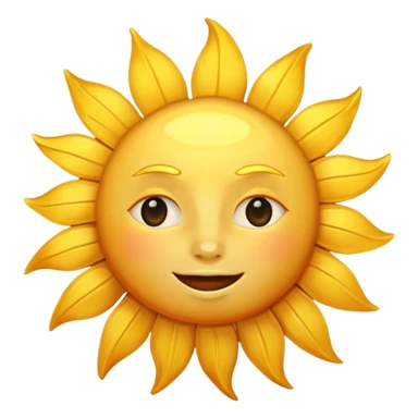 Sun with good morning text sticker