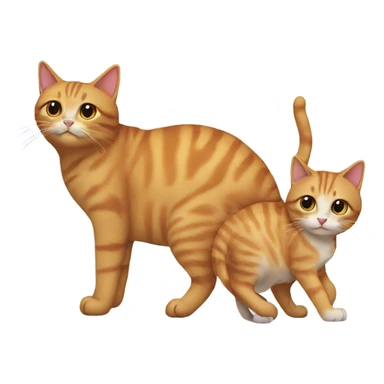  Cat with a Cat with a Cat on its back  sticker