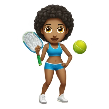 Peruvian female playing pickle ball in booty shorts sticker