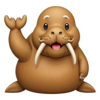 walrus in peanuts sticker