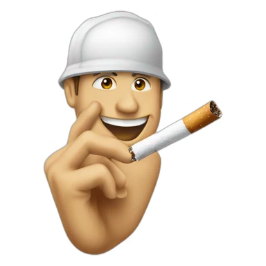 niska fumant une cigarette sticker