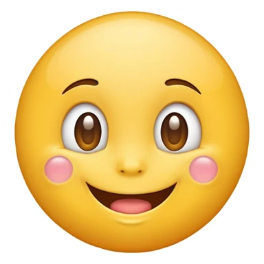 I'm making a website that generates English fairy tales, and I want to create an emoji to use for greeting in the intro. I want it to have a round, cute, and bubbly look that children will love. Please make a fitting emoji. sticker
