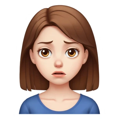 girl with disgusted face expression sticker
