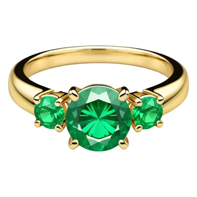 glitter esmerald married ring sticker