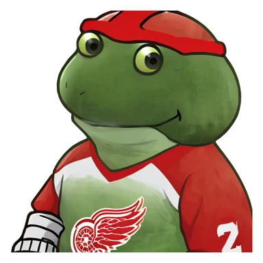 Detroit redwings hockey sticker