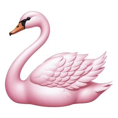 Pastel Pink Swan sticker