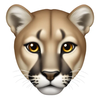 Cougar face sticker