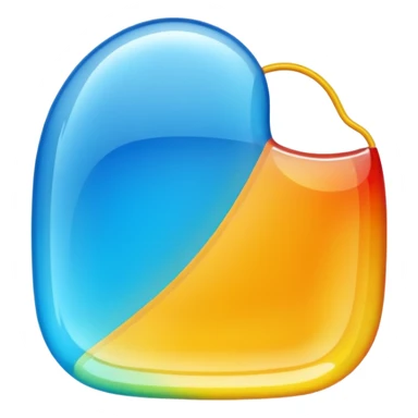 a piece of plastic material. without face sticker