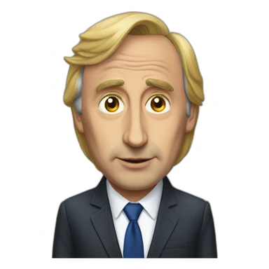 Trump with Éric Zemmour sticker