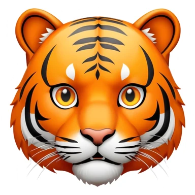 tiger face with AFK speech bubble for Twitch emote sticker