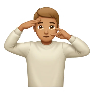 a guy dabbing sticker