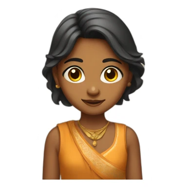 an indian young girl sticker