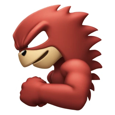 knuckles the echidna fist sticker