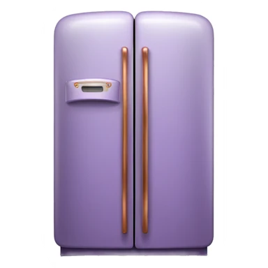 Realistic lavender and copper fridge. sticker
