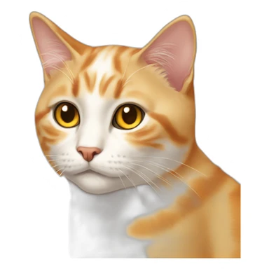 cat-crossedeye-flamepoint sticker