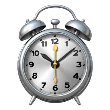 classic alarm clock with bells sticker