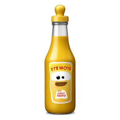 Mustard bottle  sticker