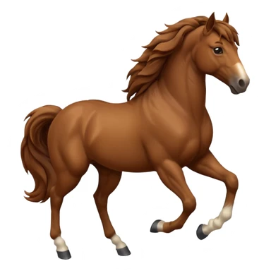 Horse in 3d style  sticker