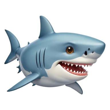 shark with dog sticker