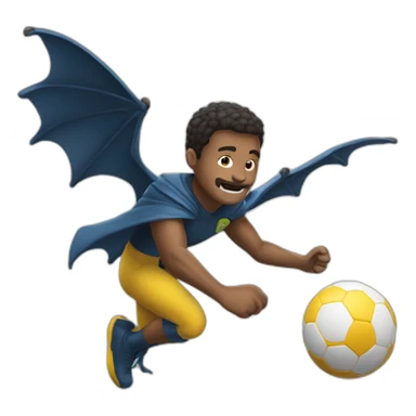 Batendo pé na bola no alto sticker