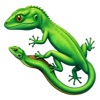 Hand grabbing a lizard sticker