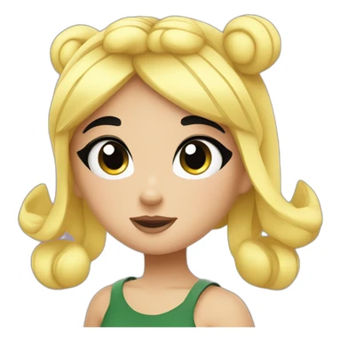 Powerpuff girl buttercup sticker