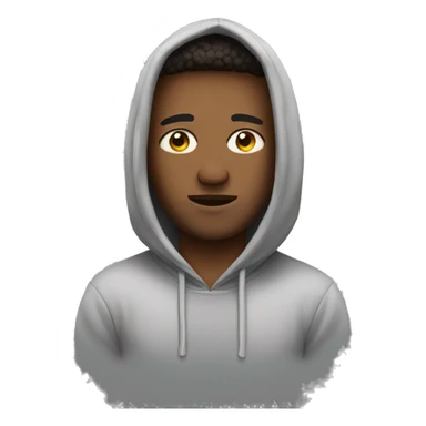 me wearing a hoodie sticker